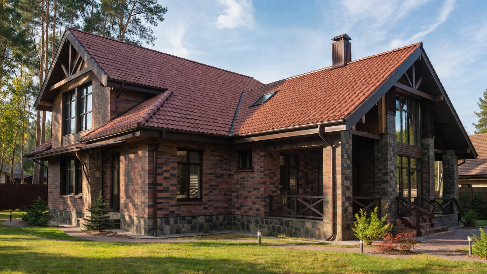 Натуральная керамика Roben на загородном доме, Истра, 140 м²