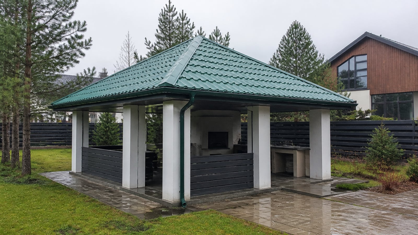 Шатровая крыша на беседке, Видное, 85 м²