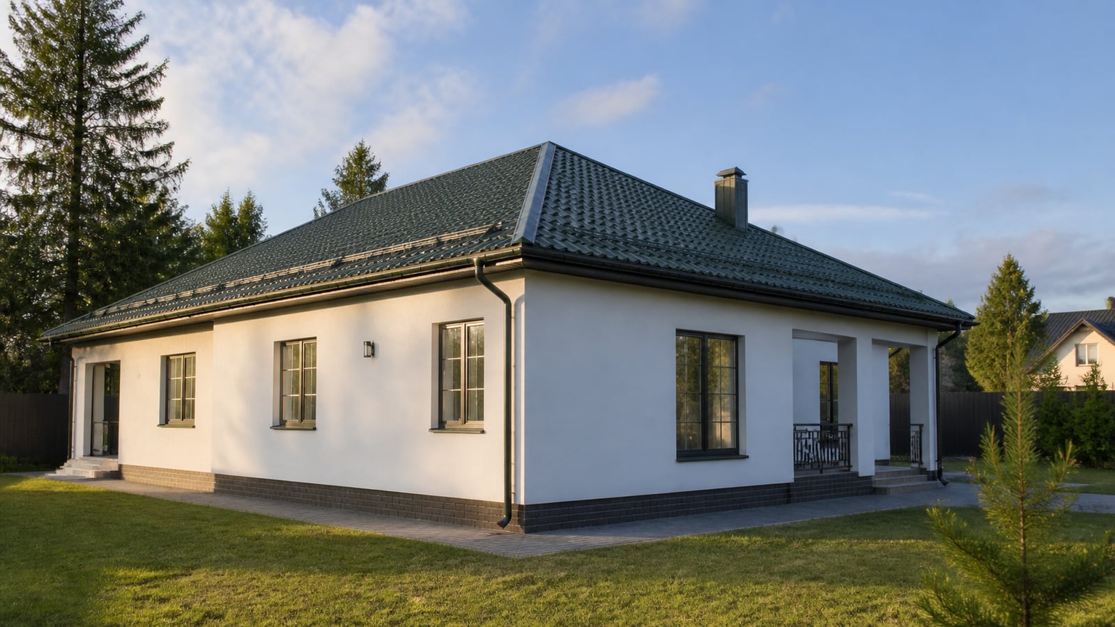 Замена шифера на металлочерепицу в Жуковском, 95 м²