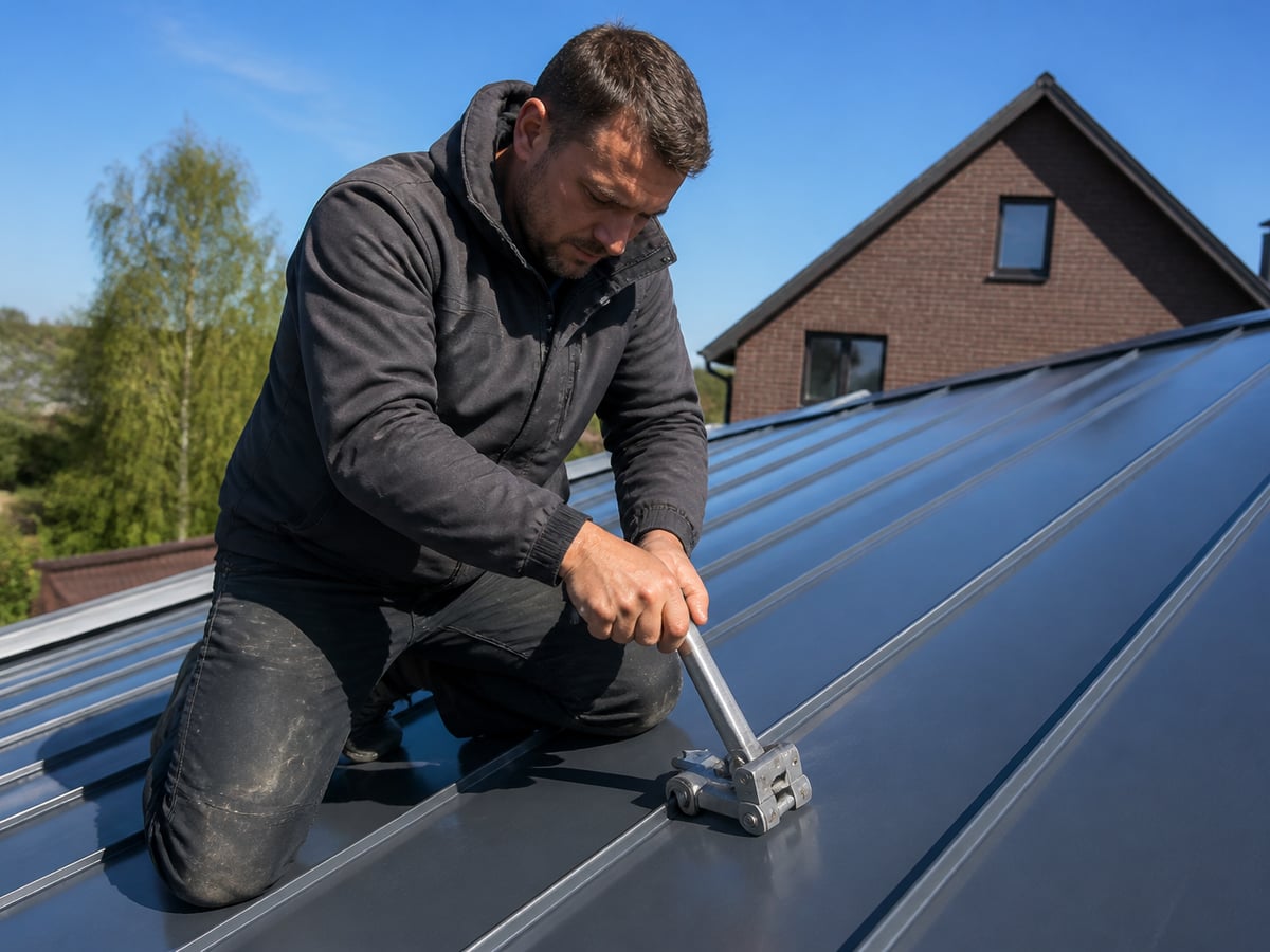 Ремонт фальцевой крыши